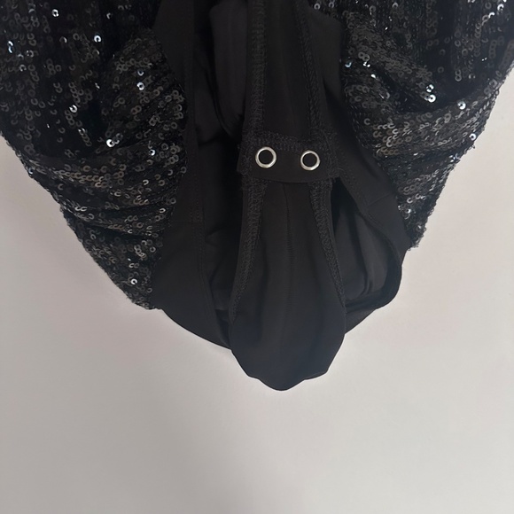 Express Black Sequin Bodysuit - XS - Picture 11 of 13